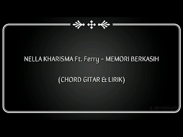 Kunci Gitar Memori Berkasih Lirik Lagu Malaysia Memori