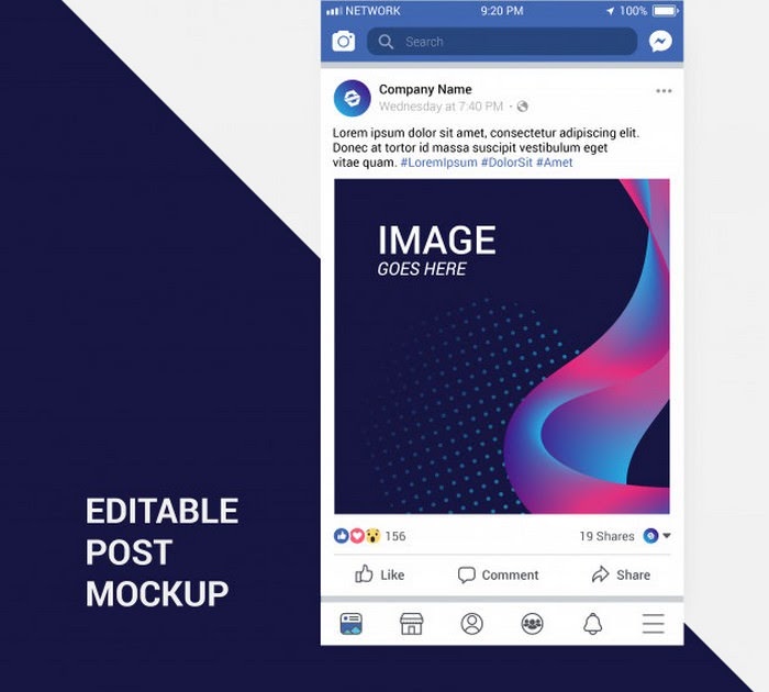 Download 5.673+ Facebook Carousel Ad Mockup Free - wowmockups