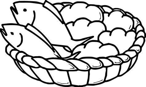 Coloring Pages Five Loaves And Two Fish - Learn to Color