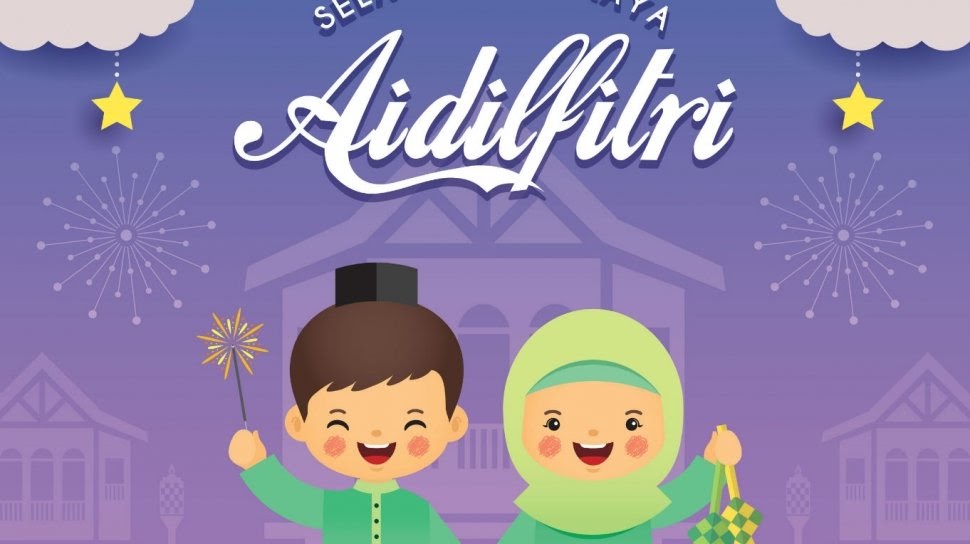  Gambar  Kartu Ucapan Idul  Fitri  Anak  contoh kartu ucapan