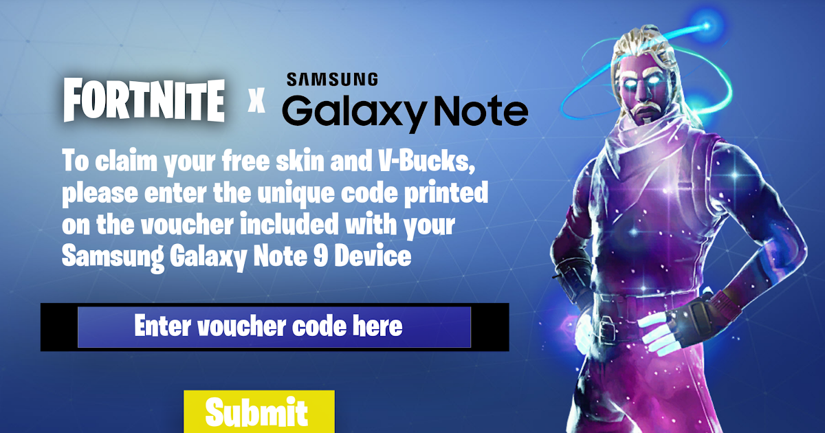 Fortnite Galaxy Skin Code Free Download - 