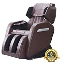 Full Body Massage Chair, Zero Gravity & Air Massage, Foot Roller, Shiatsu Recliner, with Heater, Footroller and Vibrating Brown