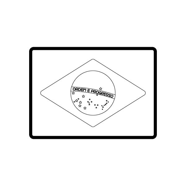 無料イラスト画像 無料ダウンロードブラジル 国旗 イラスト