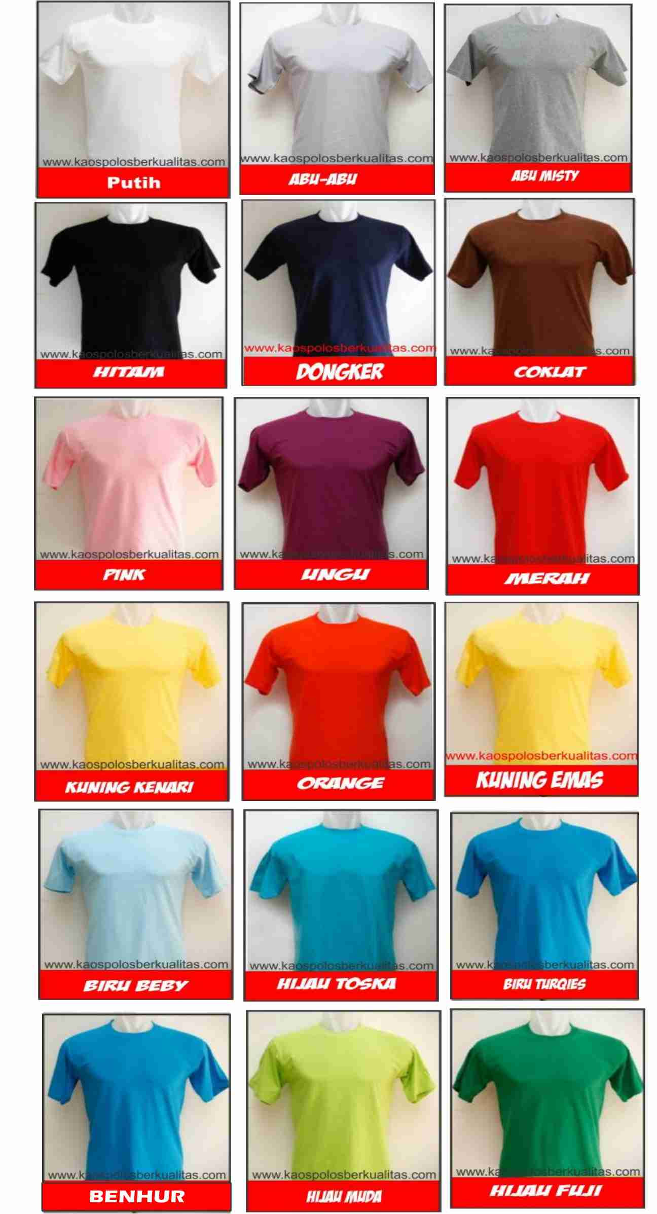 33 Kaos  Oblong Warna  Biru Muda Paling Top 