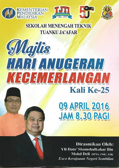Buku program hari anugerah 2013 by nadia sofwan 15196 views. I Buku Program Hari Anugerah Ke 25 Aktiviti Guru Guru Dan Pelajar Pelajar Sekolah Menengah Teknik Tuanku Jaafar Seremban 2018 Published 2012