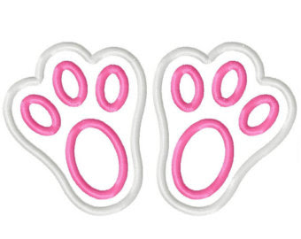 Easter bunny footprints foot prints free printable template. Free Printable Easter Bunny Feet Template Clip Art Library