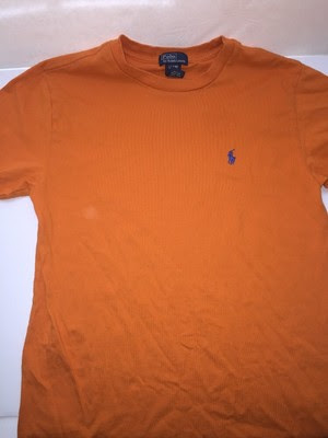 Low Price Polo by Ralph Lauren Crew orange Short Sleeve Tshirt YOUTH BOYS SIZE L 1416