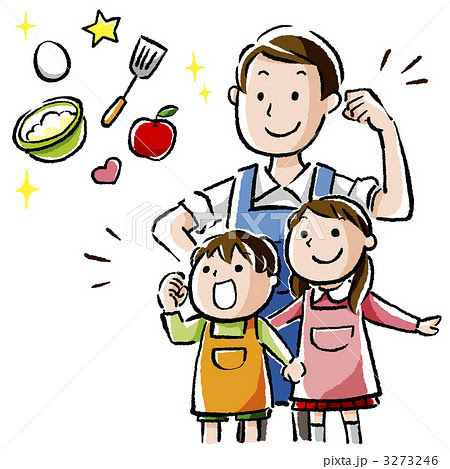 かわいいディズニー画像 最高の親子 料理 イラスト 無料