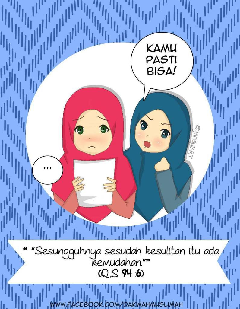 Gambar Kartun Muslimah Sedang Sakit Kolek Gambar