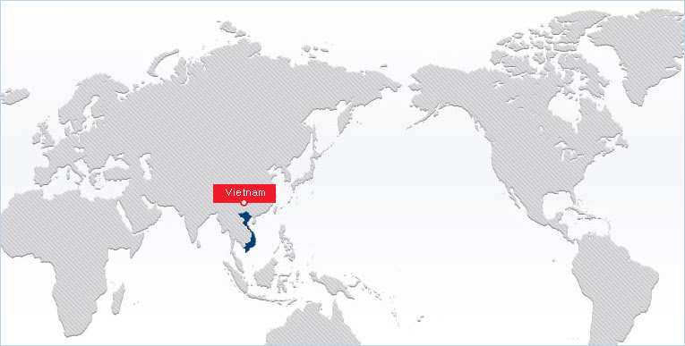 The map shows vietnam, officially the socialist republic of vietnam, a country in mainland southeast asia. Sinokor Seihon