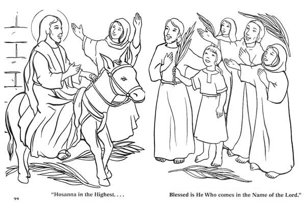 Download Free jesus entering jerusalem coloring pages - jeffersonclan