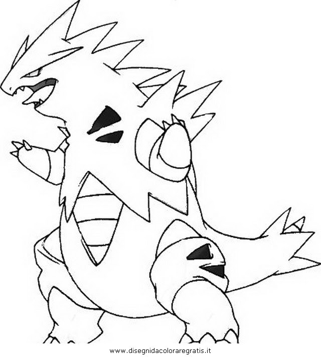 Pokemon HD: Pokemon Coloring Pages Mega Tyranitar