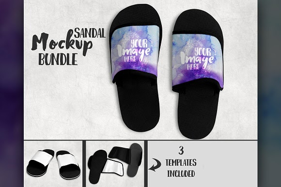 Download Download Dye Sublimation Sandal Mockup | Free PSD Mockups ...