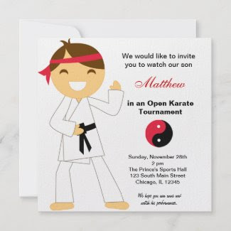 Carte D Anniversaire Karate