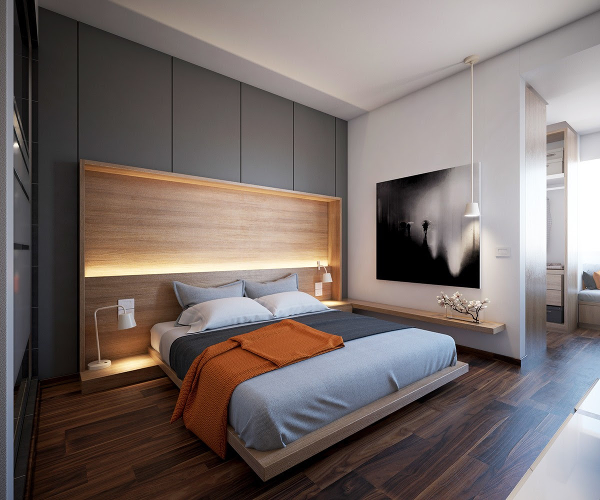 A yellow and grey bedroom was, is and will be of modern touch. 42 Gorgeous Grey Bedrooms