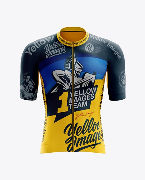 Download Men's Cycling Speed Jersey PSD Mockup Front View - Men's Cycling Speed Jersey PSD Mockup Front ...