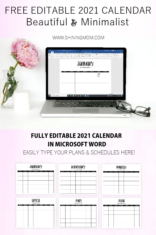 Since antiquity downloadable calendar 2021 word have played a major function within the cultural, social, spiritual, and occupational lives of people. Free Fully Editable 2021 Calendar Template In Word