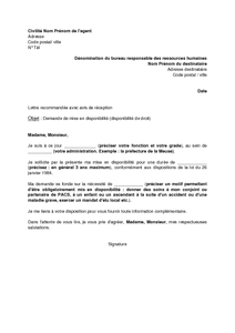 Exemple De Lettre De Démission Fonction Publique 