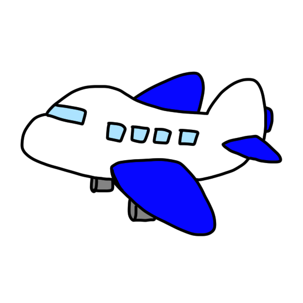 ベスト50 飛行機 簡単 イラスト 無料イラスト集