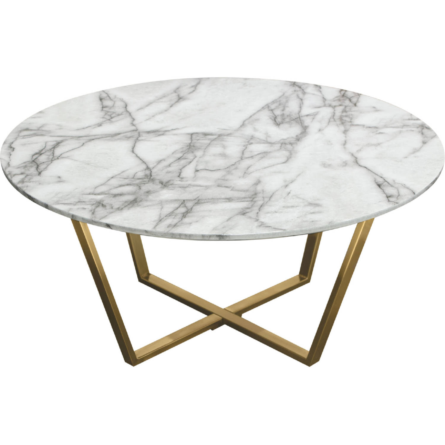 Diy (faux) marble coffee table | 100 things 2 do. Vidarctma Vida Round Coffee Cocktail Table In Faux Marble Brushed Gold