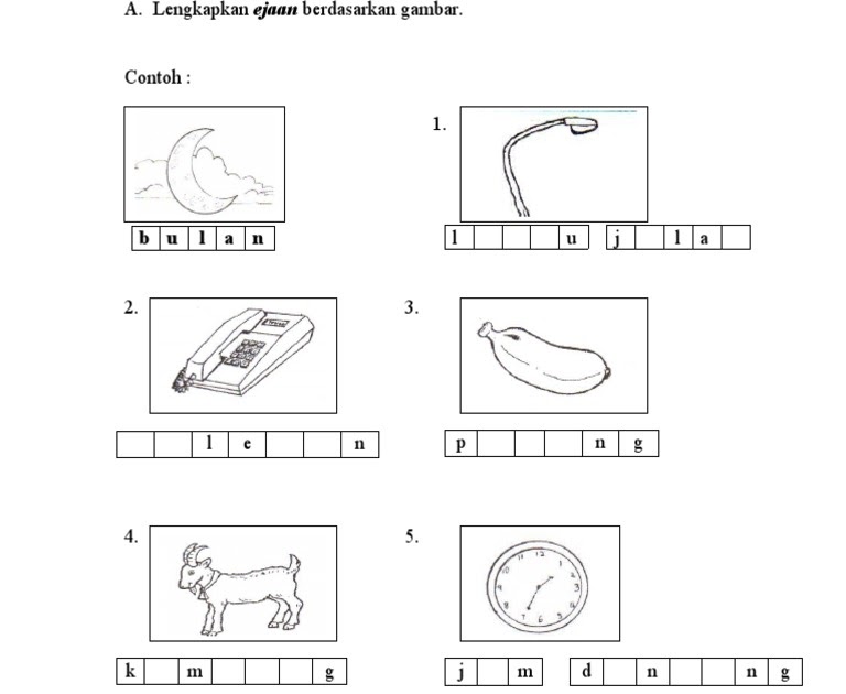 Contoh Soalan Pemahaman Darjah 1 - ABC Contoh