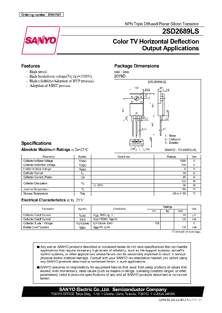 Transistor 2sc6090 tr c6090 1500v npn transistor horizontal: 2sd1880 Datasheet