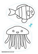 塗り絵 かわいい 魚 ぬりえ ぬりえ 無料でダウンロードまたは印刷