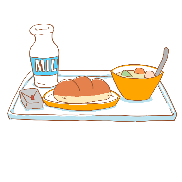 ロイヤリティフリーかわいい 給食 イラスト 簡単 スーパーイラストコレクション