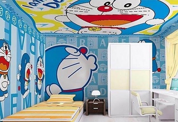  Desain  Gambar  Doraemon Di  Tembok  Kamar  DoraemonGram