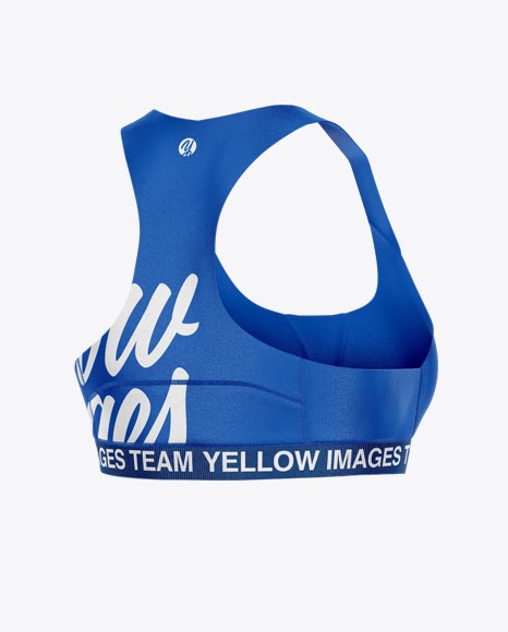 Download Sports Bra Half Side View Jersey Mockup PSD File 79.99 MB ...