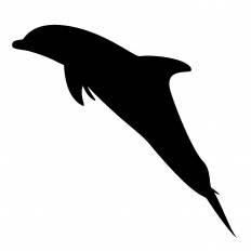最高シルエット 白黒 イルカ イラスト 最高の動物画像