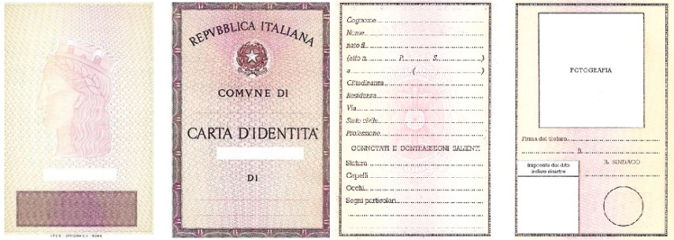 Carta IdentitaFronte E Retro - Recipes Blog y