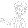 Blippi Excavator Coloring Page - Free Printable Blippi Coloring Pages For Kids | WONDER DAY : Blippi activity book for kids: