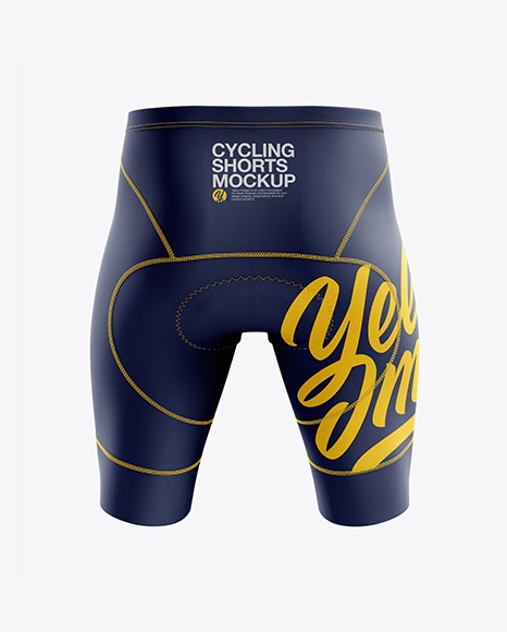 Men's Cycling Shorts v2 mockup (Back View) | Mockup Design ...