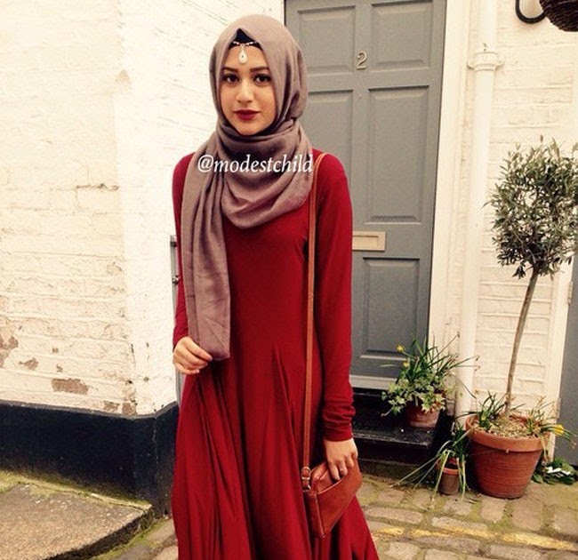  Warna  Jilbab Yang Cocok Untuk Baju  Merah  Marun Pintar 