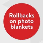 Rollbacks on photo blankets
