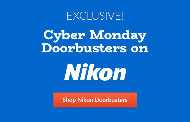 Cyber Monday Doorbusters On Canon