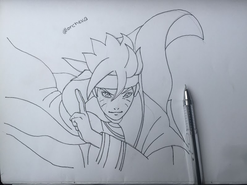 Terbaru Gambar Naruto Keren Pakai Pensil, Gambar Pensil