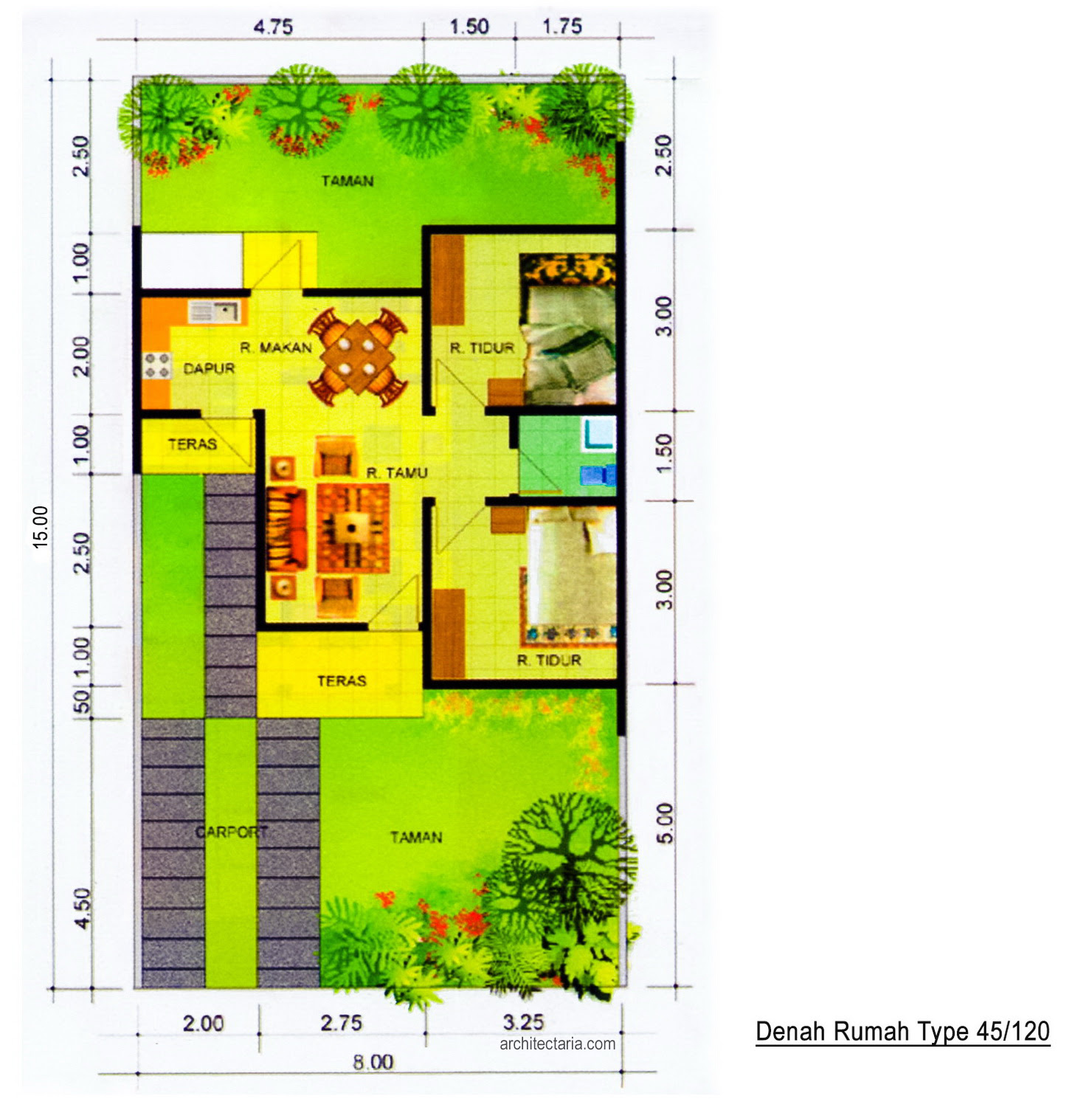 70 Desain  Rumah  Minimalis Dengan Biaya  50  Juta 