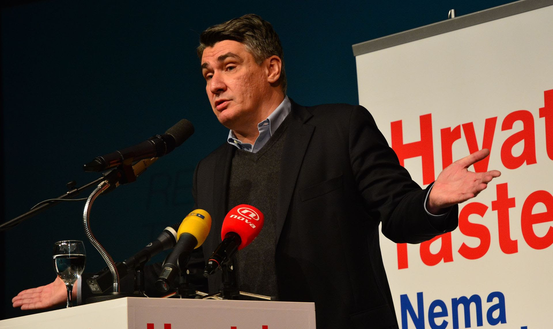 Leader of Social Democrats/SDP and former Premier Zoran Milanovic Still in the running to form government although record of last mandate appalling Photo: Ivica Galovic/ PIXSELL