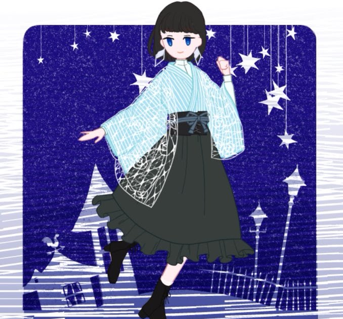 ベスト 和洋折衷 男子 メンズ ファッション イラスト Josspicturegsuj4