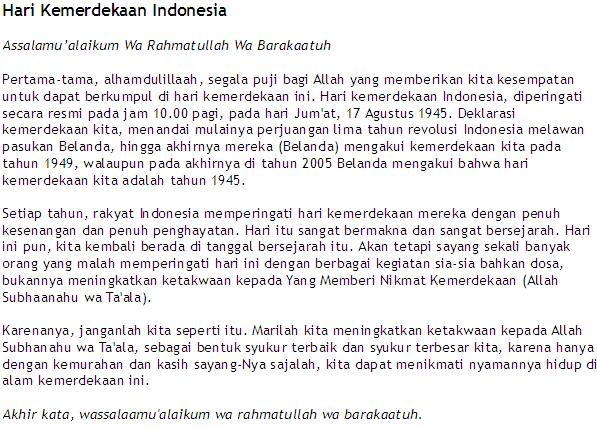 Contoh Pidato Perpisahan Singkat - Contoh Z