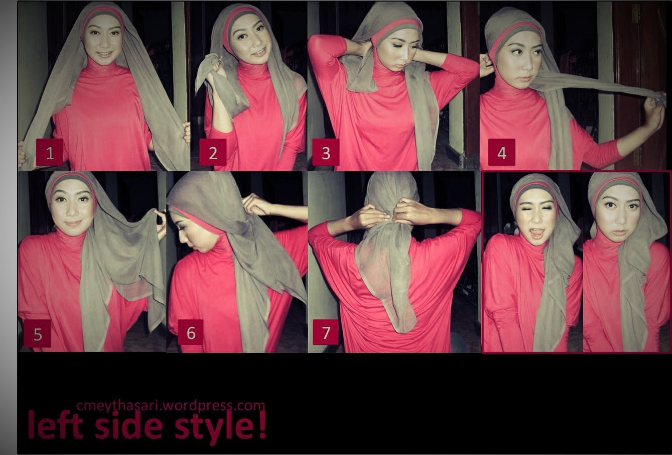 29 Gambar Keren Tutorial Hijab Pashmina Rapi Paling Update