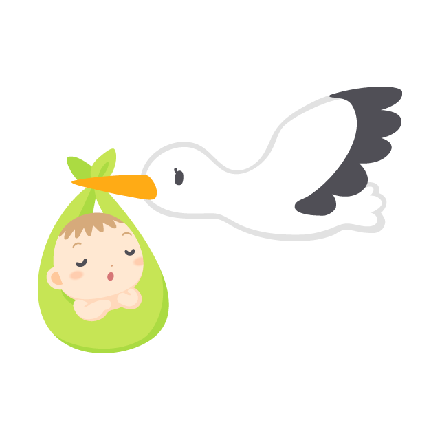 最新のhdコウノトリ 赤ちゃん 誕生 赤ちゃん イラスト 全イラスト集