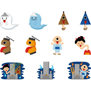 すべての動物の画像 ロイヤリティフリー日本のお化け イラスト
