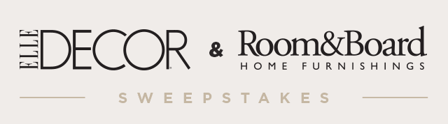 ELLE Decor and Room & Board Sweepstakes