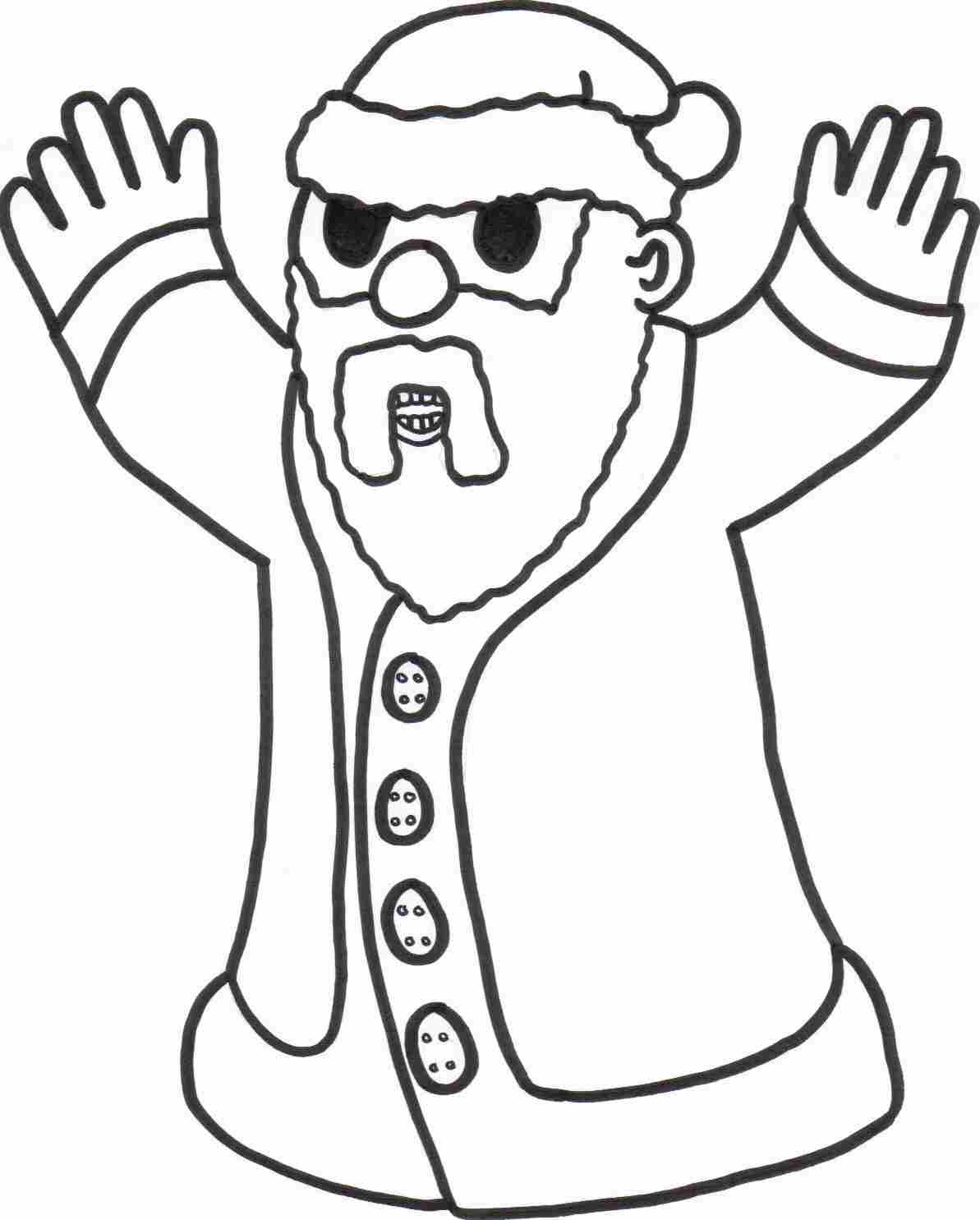 Maybe you would like to learn more about one of these? Scary Santa Coloring Sheet