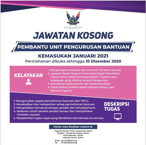 Subscribers, subscribers gained, views per day, forwards and other analytics at the telegram analytics website. Jawatan Kosong Yayasan Kanser Tunku Laksamana Johor Jawatan Kosong Terkini