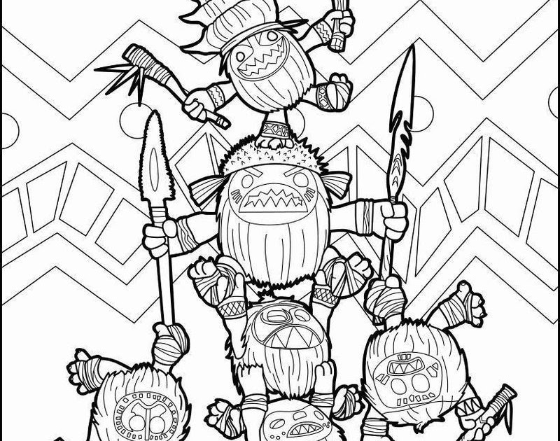 List Of Moana Coloring Pages Tamatoa
