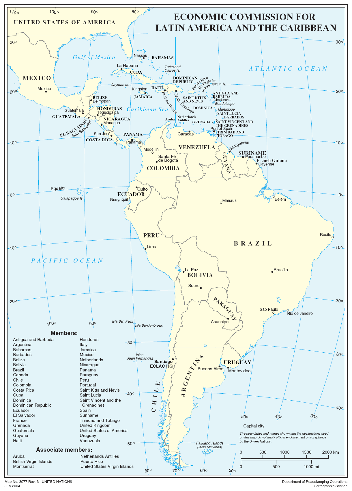 Made with google my maps. Map Of States In Latin America Central America And The Caribbean Planetolog Com